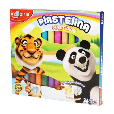 Plastelina 24 kolory INSPIRIA 4047 Plastelina 24 kolory INSPIRIA 4047