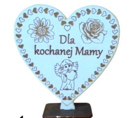 Serce stojące MAMA, 11,5 x 10,5 cm Serce stojące MAMA, 11,5 x 10,5 cm