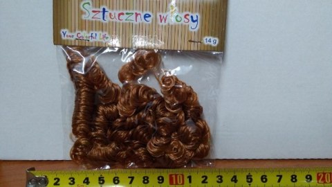 Sztuczne włosy 14g BRĄZOWE | WLO-7721 Sztuczne włosy 14g BRĄZOWE | WLO-7721