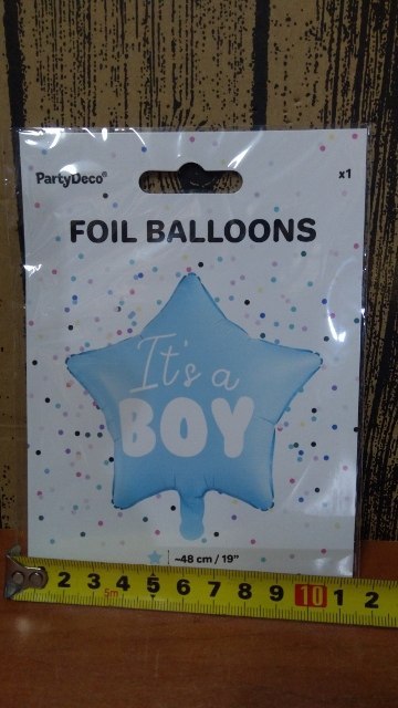 Balon foliowy 48cm GWIAZDKA BOY | FB22P-001J Balon foliowy 48cm GWIAZDKA BOY | FB22P-001J