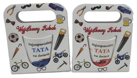 Kubek w torebce Najwspanialszy Tata na świecie 300 ml Kubek w torebce Najwspanialszy Tata na świecie 300 ml