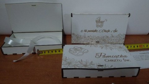 Pudełko 16,5x9,5x3 Pamiątka Chrztu Pudełko 16,5x9,5x3 Pamiątka Chrztu
