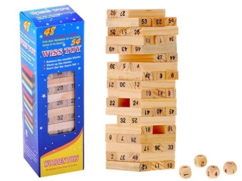 Drewniana JENGA CHWIEJĄCA SIĘ WIEŻA GR0090 Drewniana JENGA CHWIEJĄCA SIĘ WIEŻA GR0090