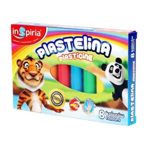 Plastelina 8 kolorów INSPIRIA | 3804 Plastelina 8 kolorów INSPIRIA | 3804