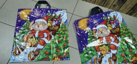 Reklamówka z uchwytem 25szt. MIKOŁAJ Reklamówka z uchwytem 25szt. MIKOŁAJ