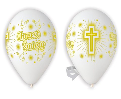 Balony Premium Chrzest Święty, 30cm - 5 szt. Balony Premium Chrzest Święty, 30cm - 5 szt.