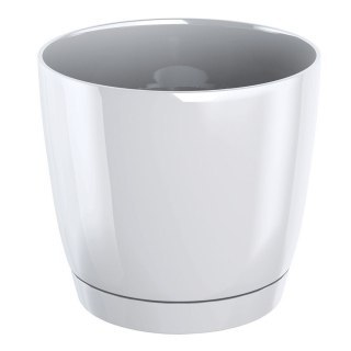 Doniczka z podstawką Coubi 24xh22cm - BIAŁA Doniczka z podstawką Coubi 24xh22cm - BIAŁA