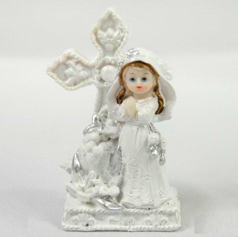 Figurka komunijna dziewczynka 10 x 6,5 cm 4413 Figurka komunijna dziewczynka 10 x 6,5 cm 4413