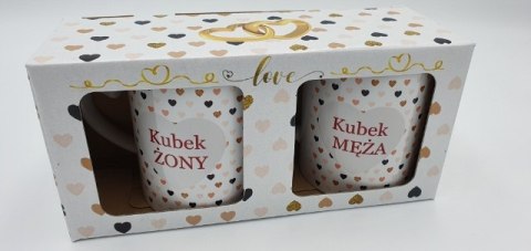 Kpl.2 kubków ŻONA/MĄŻ IDEALNY Kpl.2 kubków ŻONA/MĄŻ IDEALNY