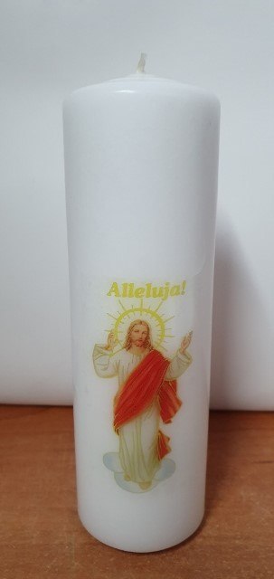 Świeca słupek 15cm Alleluja Świeca słupek 15cm Alleluja