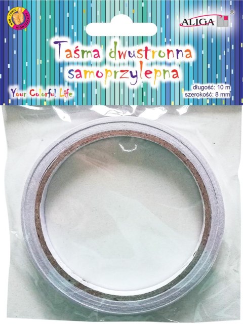 Taśma samoprzylepna dwustronna 8mm x 10m | PSD-5207 Taśma samoprzylepna dwustronna 8mm x 10m | PSD-5207