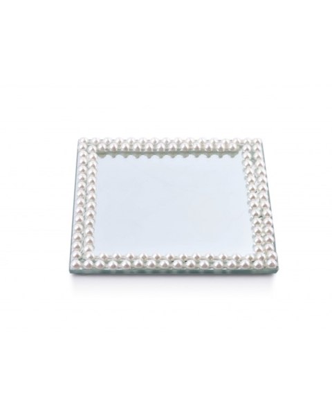 MARGOT PEARL podstawka 15x15xh1cm MARGOT PEARL podstawka 15x15xh1cm