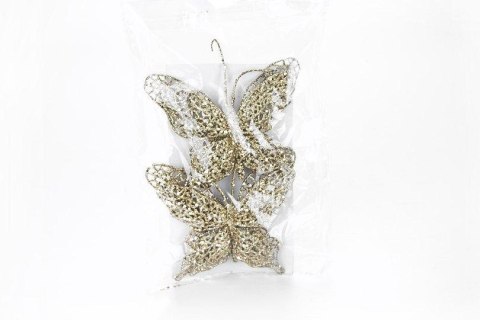 Motyl brokat 2szt 15x12cm OZB05701 Motyl brokat 2szt 15x12cm OZB05701