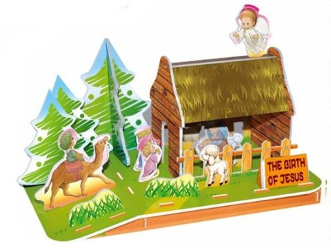 Puzzle 3D szopka 25el Stajenka Betlejem | ZA2216 Puzzle 3D szopka 25el Stajenka Betlejem | ZA2216
