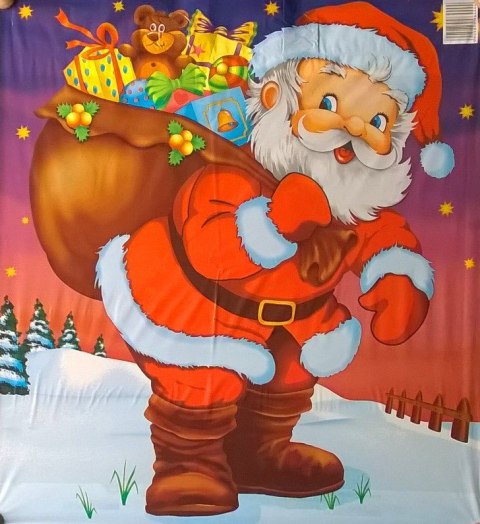Reklamówka z uchwytem 44x50cm Mikołaj 25szt. Reklamówka z uchwytem 44x50cm Mikołaj 25szt.