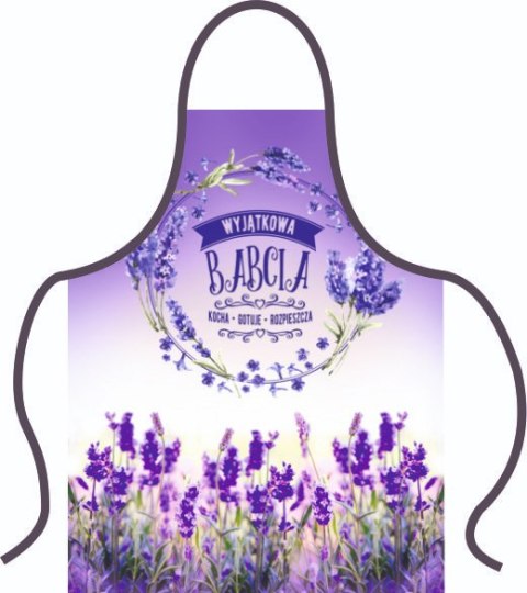 Fartuch premium Babcia lawenda | 149 Fartuch premium Babcia lawenda | 149
