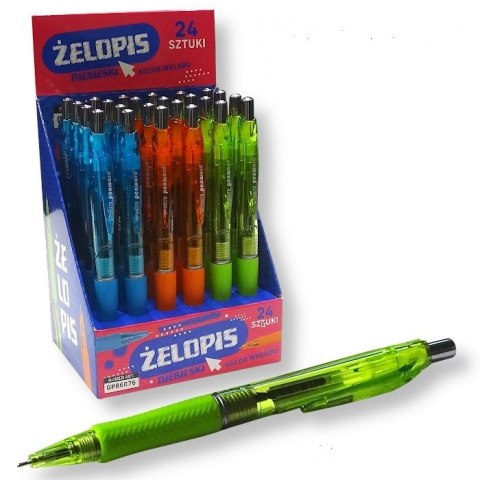 Długopis 24szt. żelowy żelopis semi gel niebieski | 86076 Długopis 24szt. żelowy żelopis semi gel niebieski | 86076