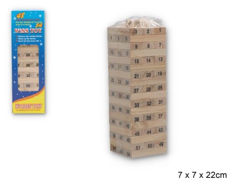 Klocki drewniane wieża Z4404 Klocki drewniane wieża Z4404