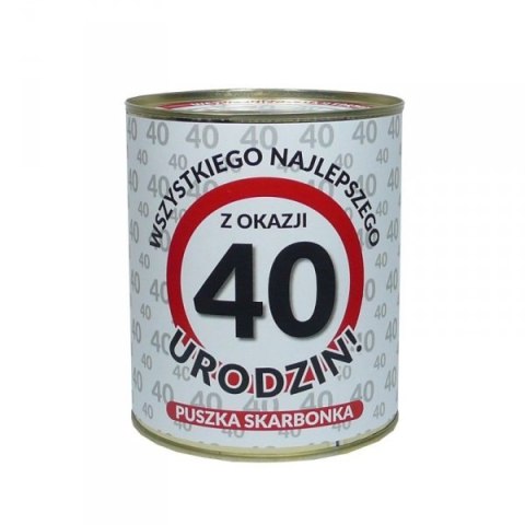 Skarbonka metalowa 40 lat Skarbonka metalowa 40 lat
