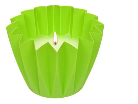 Świeca lampion ogrodowy aromat zielona Świeca lampion ogrodowy aromat zielona