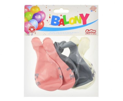 Balony Premium Witaj w domu różowe 12" 6szt. Balony Premium Witaj w domu różowe 12" 6szt.