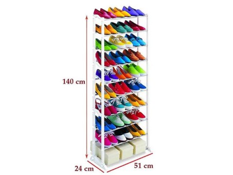Półka na buty obuwie metalowa 30 par szafka regał | 15206_B Półka na buty obuwie metalowa 30 par szafka regał | 15206_B