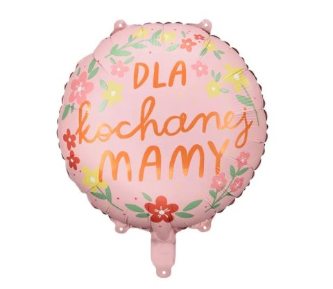 Balon foliowy ''Dla kochanej mamy'' 45cm mix | FB210 Balon foliowy ''Dla kochanej mamy'' 45cm mix | FB210