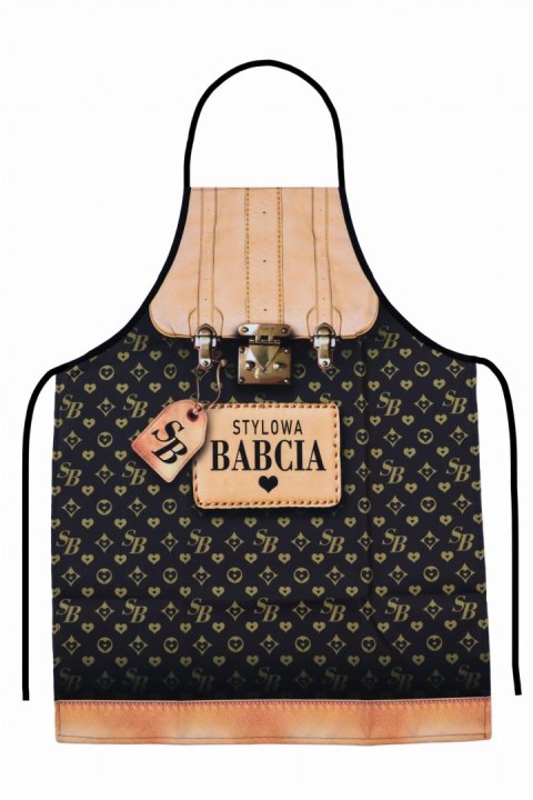 Fartuch Stylowa Babcia Brąz | FP151 Fartuch Stylowa Babcia Brąz | FP151