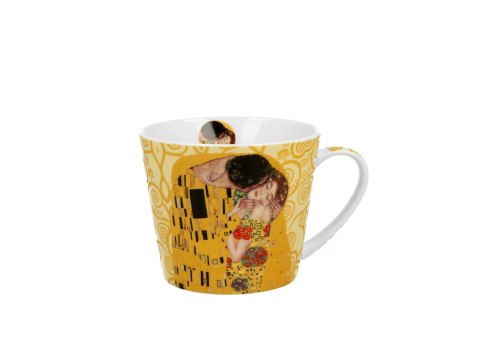 Kubek kubas prosty 610ml THE KISS ECRU by Gustav Klimt Kubek kubas prosty 610ml THE KISS ECRU by Gustav Klimt