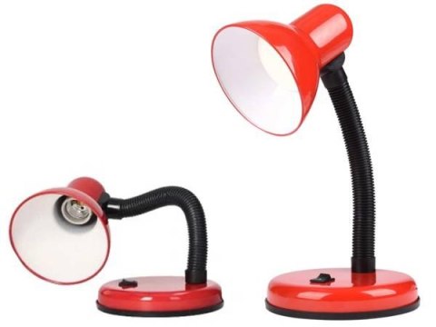 Lampka biurkowa regulowana szkolna na biurko nocna CZERWONA Lampka biurkowa regulowana szkolna na biurko nocna CZERWONA