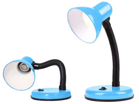 Lampka biurkowa regulowana szkolna na biurko nocna NIEBIESKA Lampka biurkowa regulowana szkolna na biurko nocna NIEBIESKA