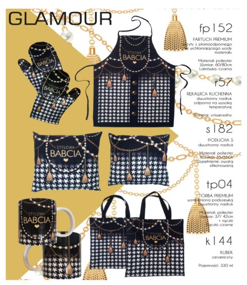 Poduszka 35x35 Stylowa Babcia perły | S182 Poduszka 35x35 Stylowa Babcia perły | S182