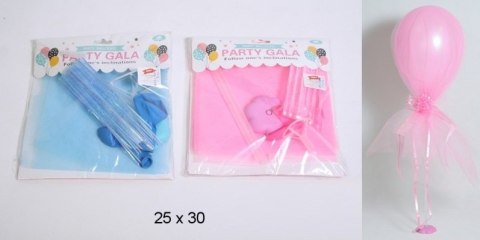 Balon + stojak różowy / niebieski Balon + stojak różowy / niebieski