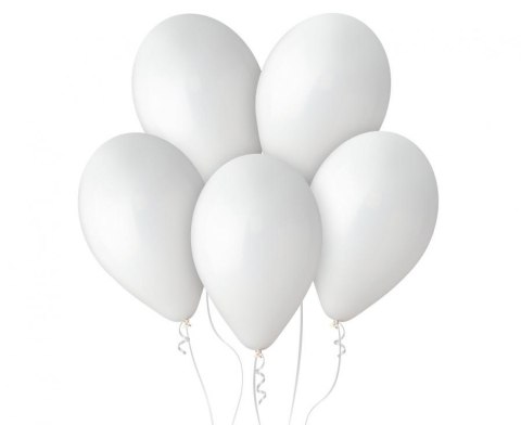 Balony pastel 12" białe 01 100szt. | G110/01 Balony pastel 12" białe 01 100szt. | G110/01