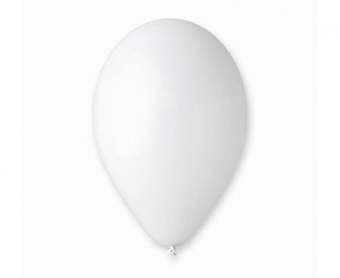 Balony pastel 12" białe 01 100szt. | G110/01 Balony pastel 12" białe 01 100szt. | G110/01