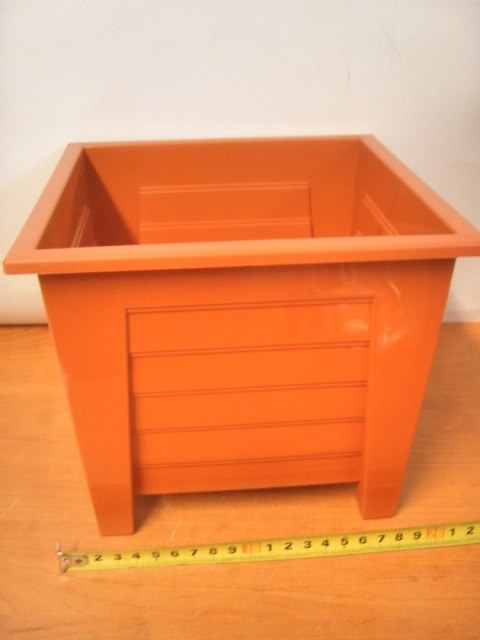 Doniczka kwadrat 18cm biała Doniczka kwadrat 18cm biała