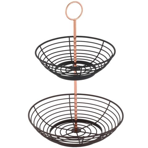 Koszyk metalowy na owoce Starke Pro Harper 28,5cm dwupoziomowy Koszyk metalowy na owoce Starke Pro Harper 28,5cm dwupoziomowy