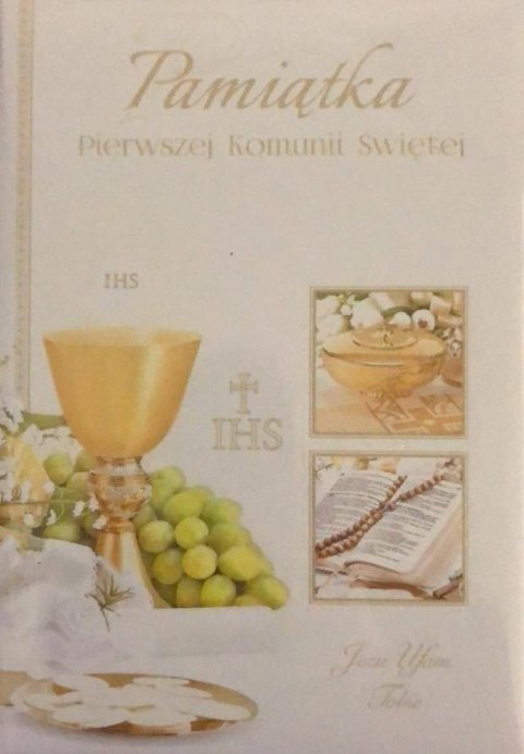 Książeczka brokat A5 Komunia kielich KKO-017 Książeczka brokat A5 Komunia kielich KKO-017