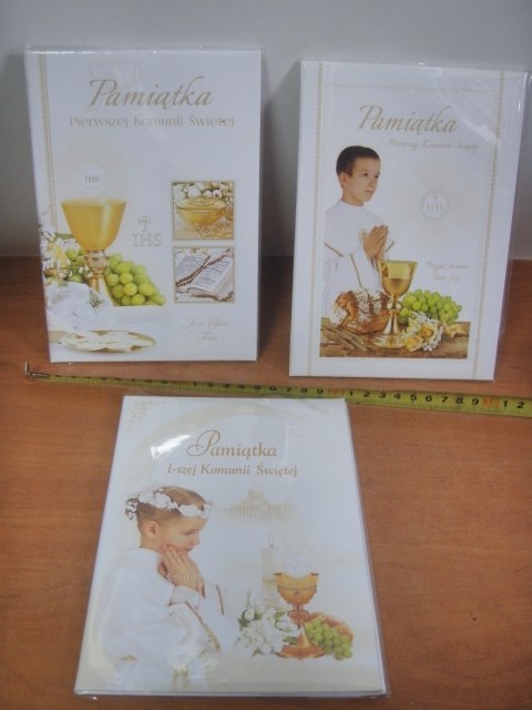 Książeczka brokat A5 Komunia kielich KKO-017 Książeczka brokat A5 Komunia kielich KKO-017