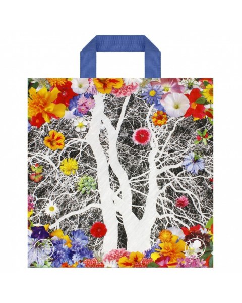 Torba tkana z uszami 38x40x22cm DRZEWO PEŁNE KWIATÓW Torba tkana z uszami 38x40x22cm DRZEWO PEŁNE KWIATÓW