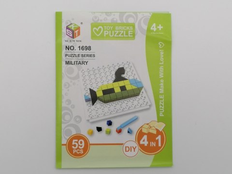 Zestaw do układania klocków diy 17,5x13x3,5cm Zestaw do układania klocków diy 17,5x13x3,5cm
