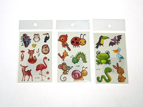 Zestaw tatuaży 12x7,5cm 12szt. Zestaw tatuaży 12x7,5cm 12szt.