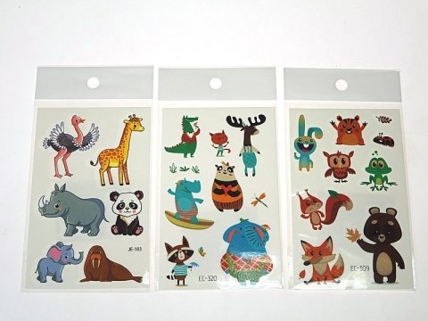 Zestaw tatuaży 12x7,5cm 12szt. Zestaw tatuaży 12x7,5cm 12szt.