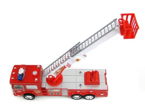 Auto straż pożarna na baterie, światło, dźwięk 31x12x9cm Auto straż pożarna na baterie, światło, dźwięk 31x12x9cm