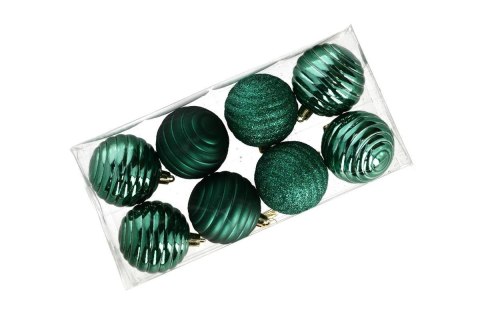 Bombki na choinkę 6cm 8szt. zielony Bombki na choinkę 6cm 8szt. zielony