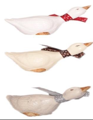 Gęś gipsowa sycząca duża 10 cm 9040 Gęś gipsowa sycząca duża 10 cm 9040