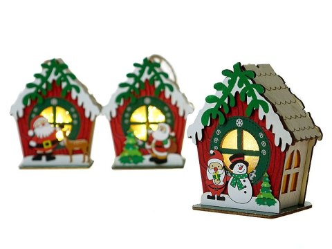 Lampka ledowa z motywem świątecznym 9,5x6cm Lampka ledowa z motywem świątecznym 9,5x6cm