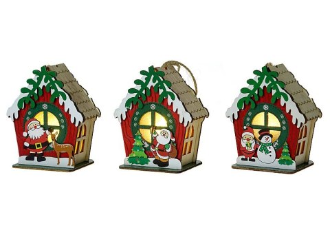 Lampka ledowa z motywem świątecznym 9,5x6cm Lampka ledowa z motywem świątecznym 9,5x6cm