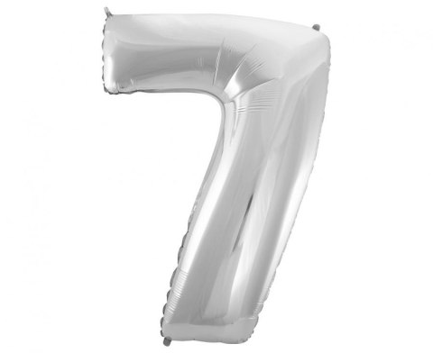 Balon foliowy B&C "Cyfra 7", srebrna, 92 cm FG-C85S7 Balon foliowy B&C "Cyfra 7", srebrna, 92 cm FG-C85S7