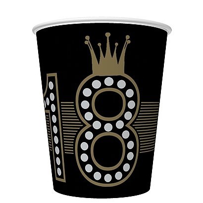Kubki papierowe 250ml Hollywood Style 18-stka 8szt. 79-50 Kubki papierowe 250ml Hollywood Style 18-stka 8szt. 79-50